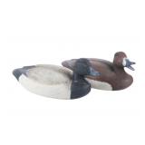 Ca. 1980 Scaup Drake & Hen Decoy by Jim Mensing