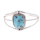 Navajo E. Becenti Sterling & Turquoise Bracelet