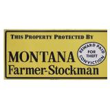 1970's Montana Farmer-Stockman Tin Sign