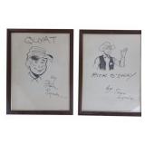 Original Stan Lynde 'Rick O'Shay' Drawings (2)
