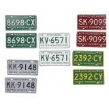 Michigan Car License Plates Five Pairs 1957-1963