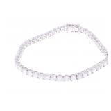 GGA Elegant 9.56ct Diamonds & 14k Wt Gold Bracelet