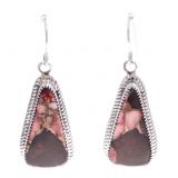Navajo J. B. Sterling & Dahlia Turquoise Earrings