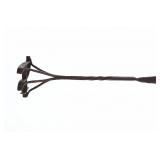 Twisted Wrought Iron Montana Cattle Branding Iron