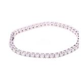 Elegant GGA 7.48CTW Diamond & 14k White Gold Ring