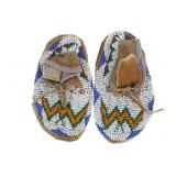 Ca. 1940- Blackfeet Beaded Child's Moccasins