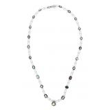 GIA 25.31ct Sapphire VS2 Diamond Platinum Necklace
