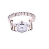 Navajo T&R Singer Sterling & Gold Watch Cuff