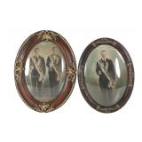 Oval Framed Hand-Tinted Fraternity Photographs (2)