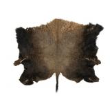 Montana Crow Buffalo Hide Wearing Robe Rug