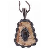 C. Pollack Sterling, Jasper & Tigers Eye Necklace
