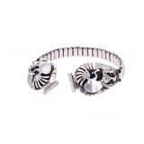 Navajo Sterling & Stainless Steel Watch Cuff