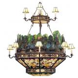 Peter Fillerup (19532016) Bronze Elk Chandelier
