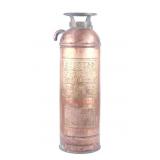 H.W. Johns-Manville Brass Fire Extinguisher