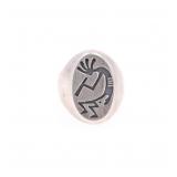 Navajo Abel Toledo Sterling Silver Kokopelli Ring
