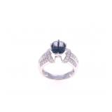 Elegant 3.10 CTW Spinel, Diamond & 18K Gold Ring