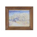 Leal Mack (NM, 1892-1962) Western Original Oil