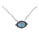 Navajo Running Bear Trading Turquoise Necklace