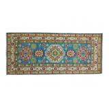 1930's Kazak Persian Hand Knotted Wool Runner Rug