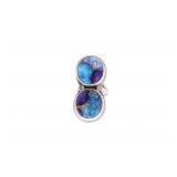 Santo Domingo Clarence Bailon Purple Mojave Ring