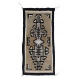 Ca. 1920's Navajo Two Grey Hills Trading Post Rug