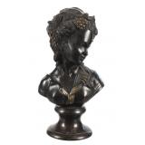 Early Antique Paris Triarn Tiam Bronze Bust Sculpt