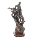 Frederic Remington Mountain Man Bronze'd Sculpture