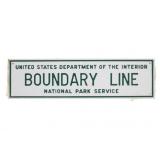 1890 Yellowstone National Park Boundary Sign