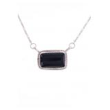 Navajo Tom Taylor Sterling Silver Jet Necklace