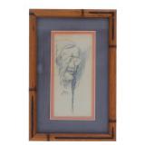 Bert D. Seabourn (1931-2022) 'Kiowa Man' Sketch