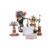 Ca. 1970's Hopi, Zuni & Navajo Kachina Dolls (4)