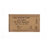 Jack Webb's 101 Ranch Round-Up Admission Ticket