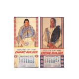 GNRR Winold Reiss 'Empire Builder' Calendars (2)