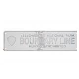Ca. 1930's Yellowstone National Park Boundary Sign