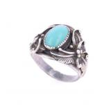Vintage Marco Begaye (Navajo, b. 1957) Men's Ring