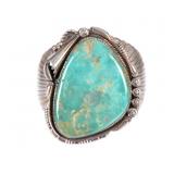 ca. 1940-1950 Navajo Old Pawn King's Manassa Cuff