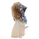 1930's Northern Sioux Beaded Fawn Hide Baby Bonnet