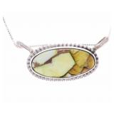 Navajo Dahlia Turquoise Necklace - Signed