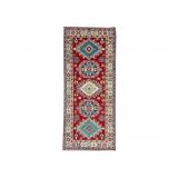1930's Kazak Persian Hand Knotted Wool Runner Rug