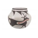 Alan E. Lasiloo Zuni Polychrome Pottery Bowl