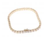 9.00ct Brilliant Diamond 14k Gold Bracelet