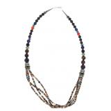 Navajo Tommy Singer 12K & Sterling Necklace RARE