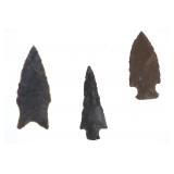 Ex-Jim Young Napped Triangular Projectile Points