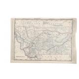 1892 Montana Railroad and Reservation Map, Cram