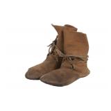 Blackfeet Chief Little Dog Owned Hide Moccasins