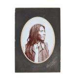 1890 Ute Indian by Fred Garrison Cabinet Card