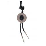 Ca. 1960s Northwest Coast Argillite Raven Bolo Tie