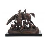 Pierre Jules Mï¿½ne Bronze "After The Scottish Hunt"