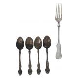 1835 R Wallace & Sons Sterling & Austrian Flatware