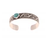 Navajo Ray Begay Jr Silver Turquoise Bracelet